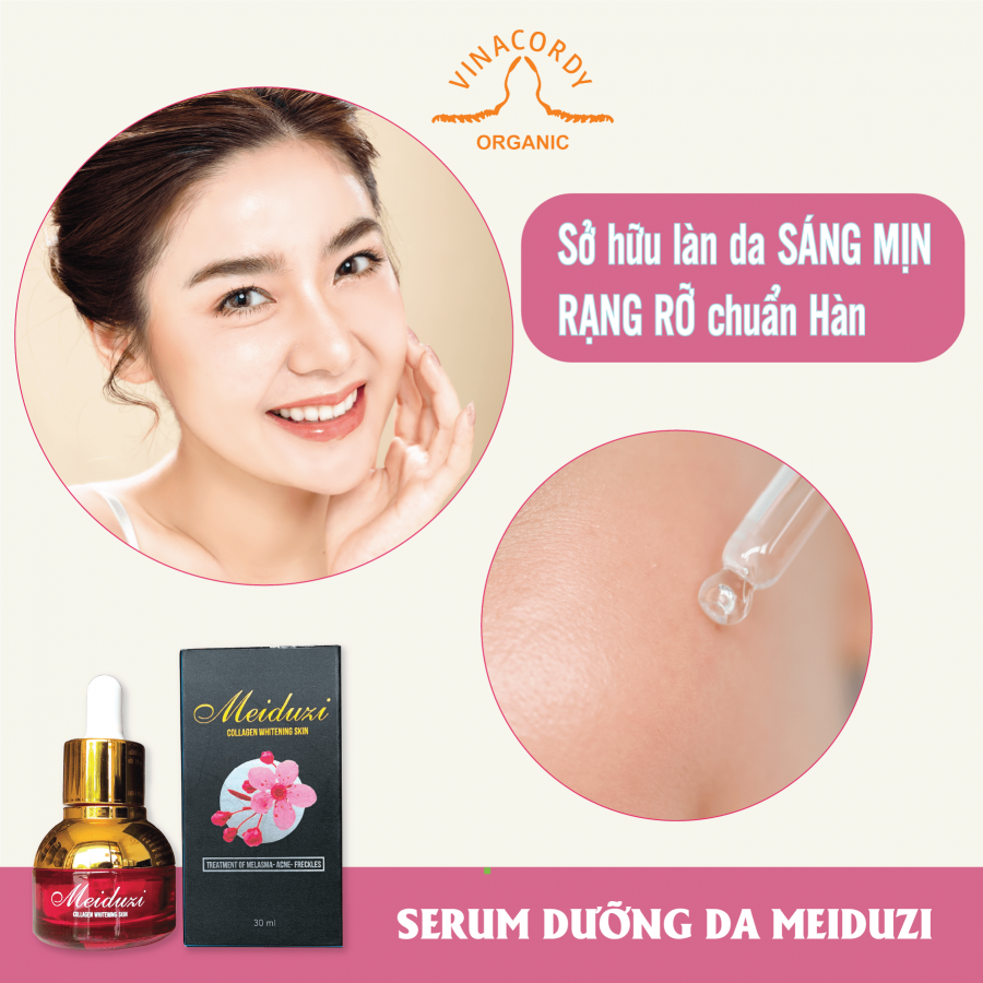 Combo Serum Trị Mụn Ngừa Thâm Dr.Hancy + Serum Dưỡng Trắng Da Mờ Thâm Nám Meiduzi