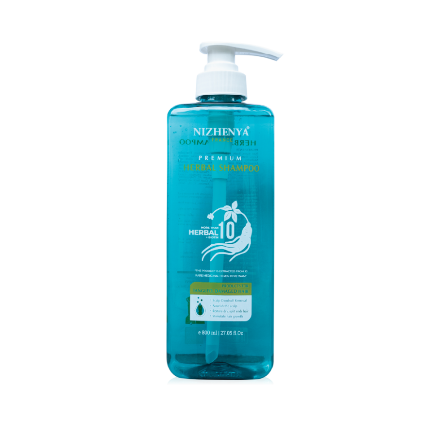 Dầu Gội Thảo Mộc Cao Cấp Chiết Xuất Nhân Sâm Nizhenya France - NF-105 - 800ml