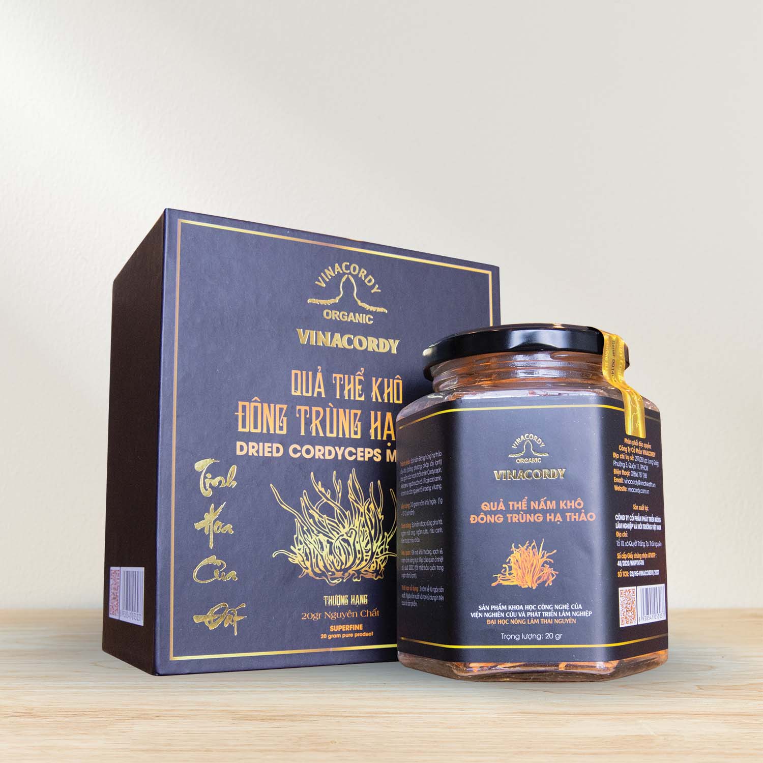 Quả Thể Khô Đông Trùng Hạ Thảo Vinacordy 20g