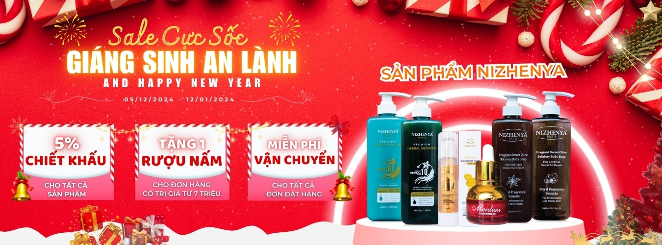 Banner giáng sinh 2 sản phẩm Nizhenya