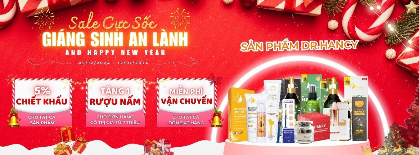 Banner giáng sinh 4 sản phẩm Dr.Hancy