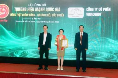 VINACORDY VINH DỰ ĐƯỢC VINH DANH TẠI LỄ CÔNG BỐ “THƯƠNG HIỆU MẠNH QUỐC GIA – DOANH NGHIỆP, DOANH NHÂN XUẤT SẮC” LẦN VII 2026